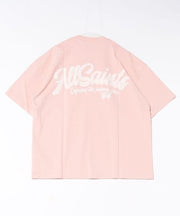 ALL SAINTS Odyssey Oversized Short Sleeve Crew T-Shirt Blushed Pink
