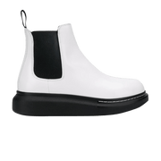 Alexander McQueen Hybrid Ankle Boot Ivory Black