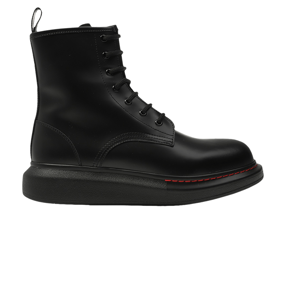 Alexander McQueen Wmns Hybrid Combat Boot 'Black'
