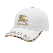 Burberry White Burberry Baseball Cap