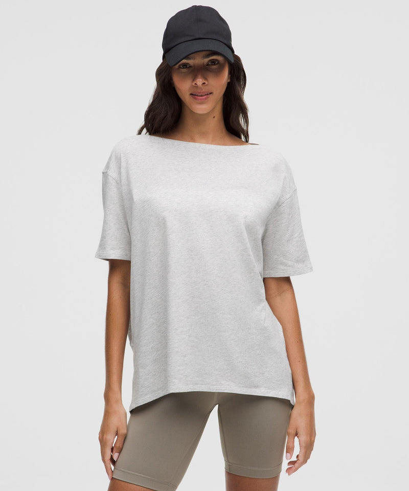 Lululemon Women's Back In Action Organic Cotton T - Shirt