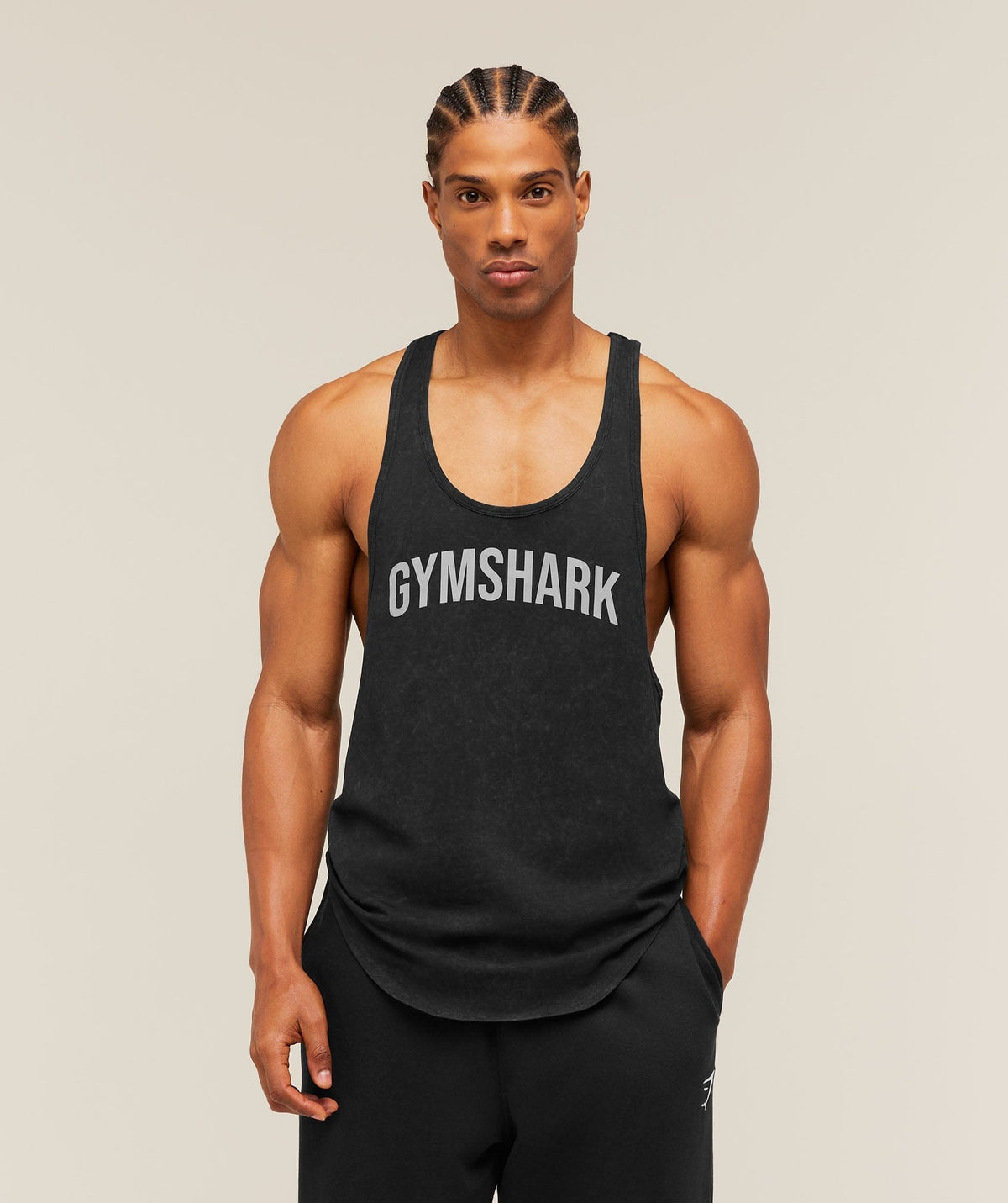 Gymshark Gymshark x Frazetta Power Stringer Black