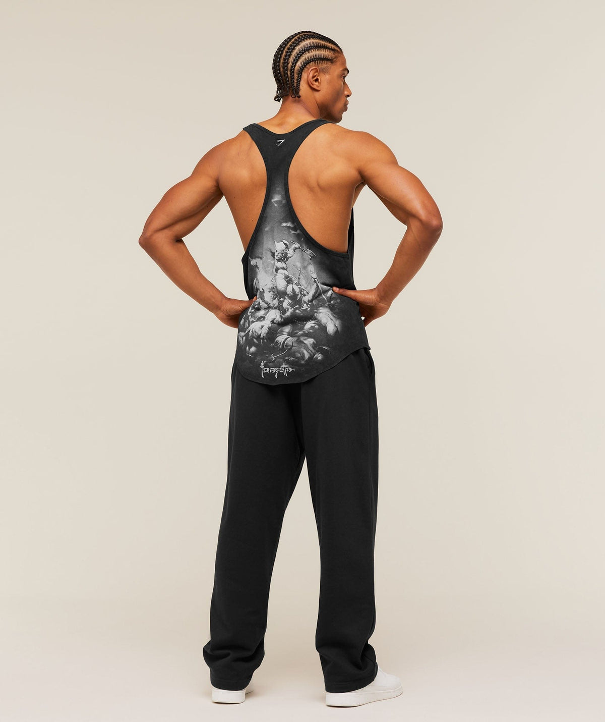Gymshark Gymshark x Frazetta Power Stringer Black