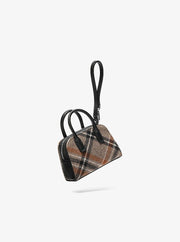 Michael Kors Ashton Wool Blend Bag Charm Black