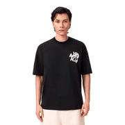 ALLSAINTS Orlando Logo Print Oversized T-Shirt Jet Black