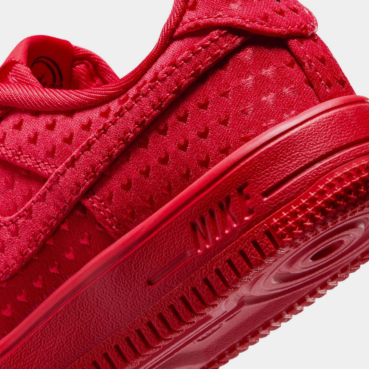 Nike Air Force 1 Low Valentines Day Preschool Lifestyle Shoes (University Red/University Red/Black)