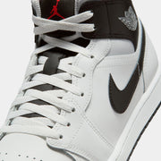Air Jordan 1 Mid Mens Lifestyle Shoes (Summit White/Black/Neutral Grey)