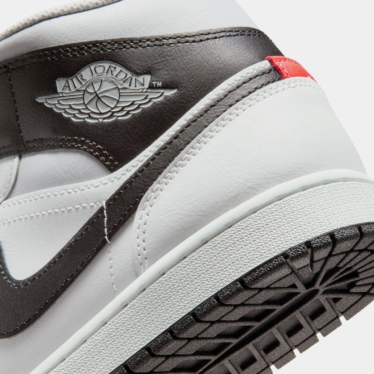 Air Jordan 1 Mid Mens Lifestyle Shoes (Summit White/Black/Neutral Grey)