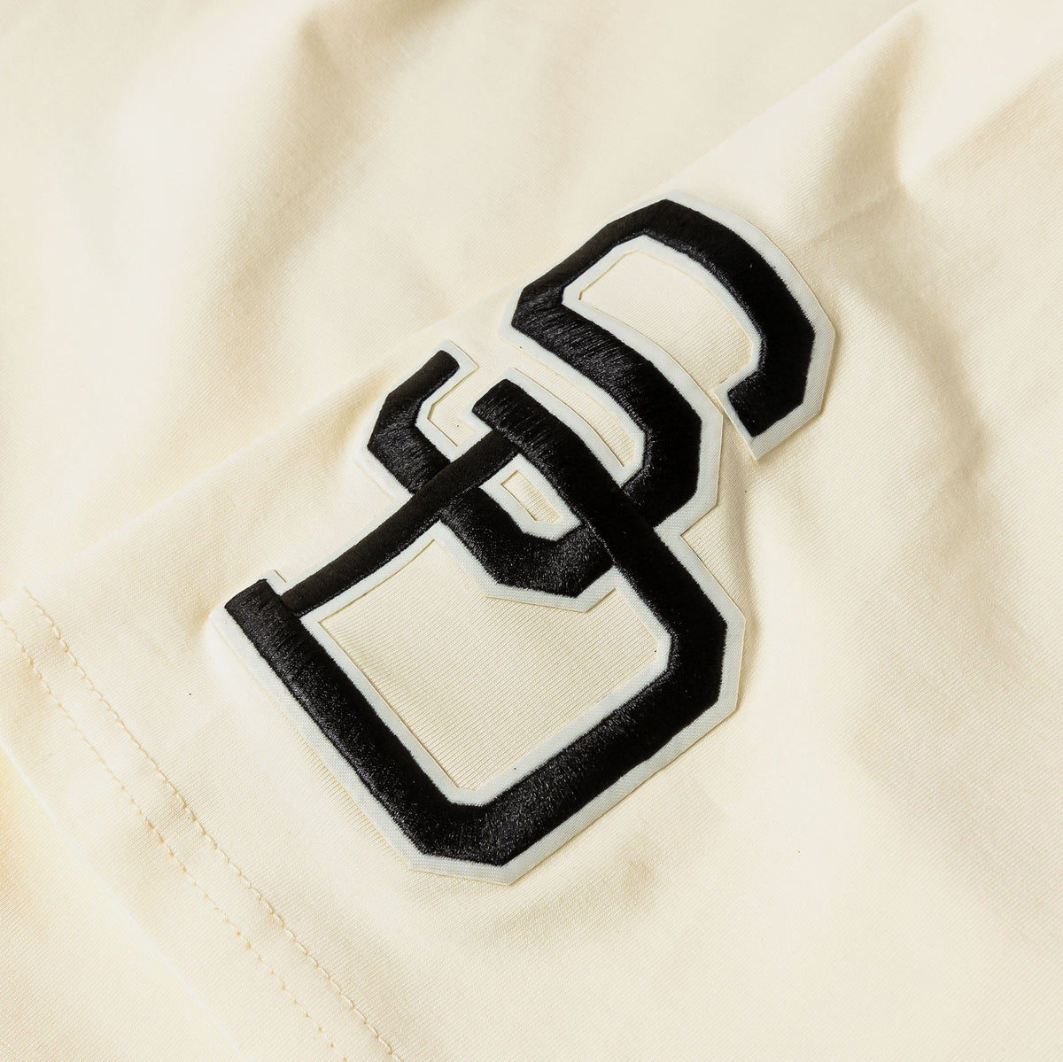 PRO STANDARD San Diego Padres Originals Ringer Mens Short Sleeve Shirt (Beige/Black)