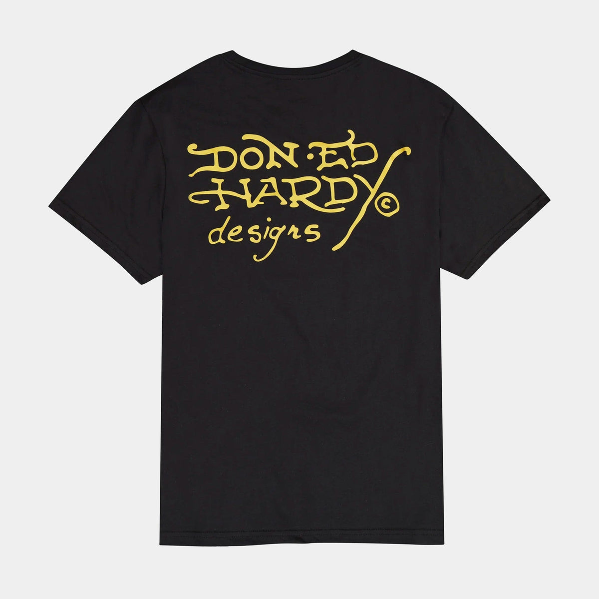 ED HARDY Cowboy Skull Rhinestone Mens Short Sleeve Shirt (Black)