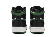 Air Jordan 1 Mid GS Black Pine Green
