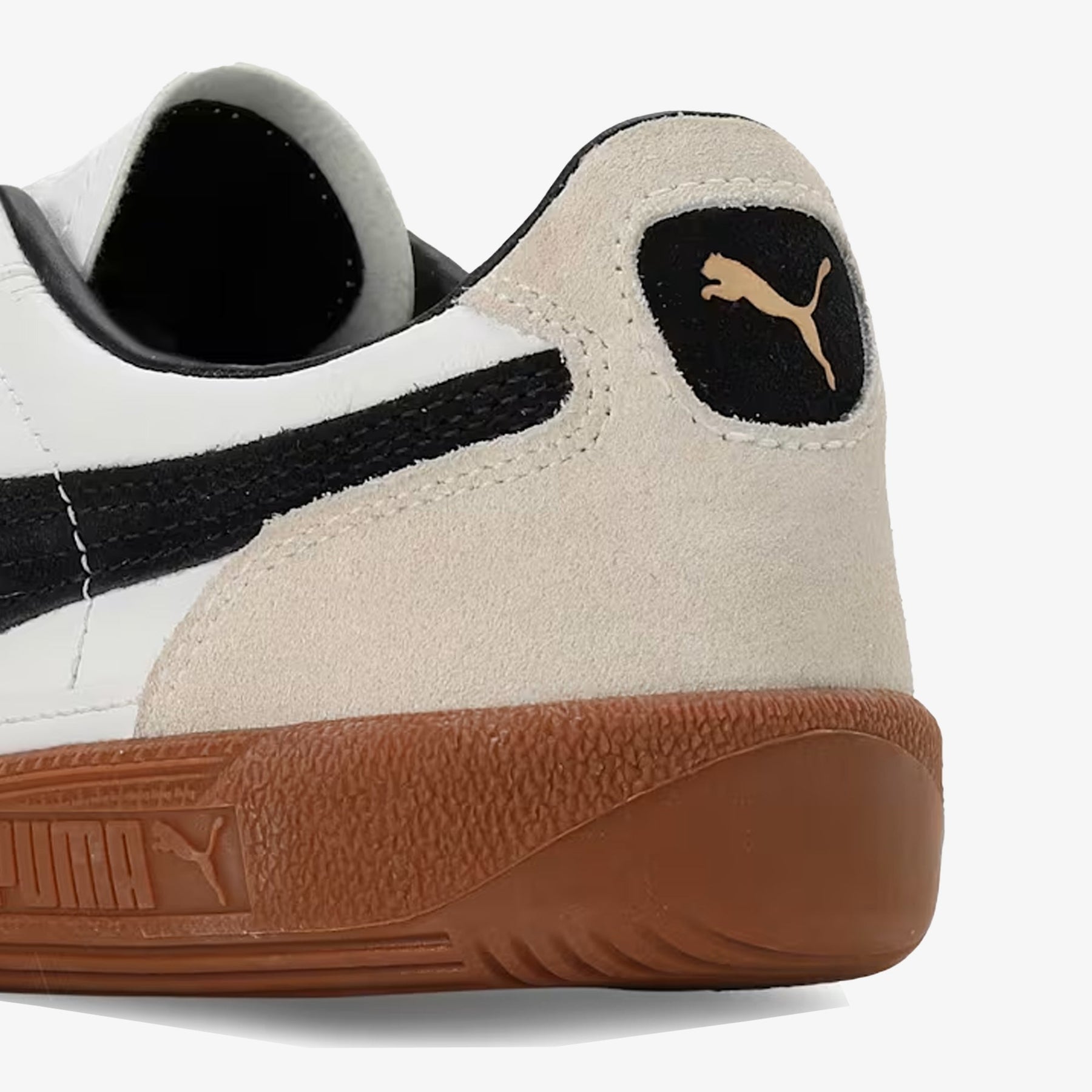 PUMA PALERMO LTH { PUMA WHITE-VAPOR GRAY-GUM