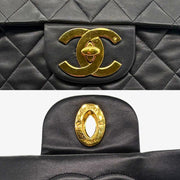 JAH231 - CHANEL Vintage Black Lambskin Maxi Classic Flap Bag