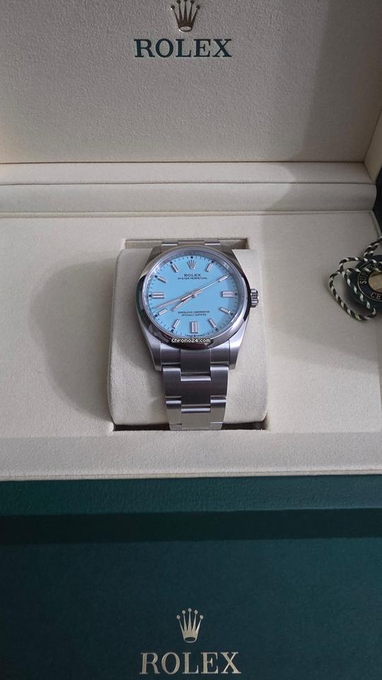 Rolex | Oyster Perpetual | 126000 | 36 mm | Steel | Turquoise | Automatic