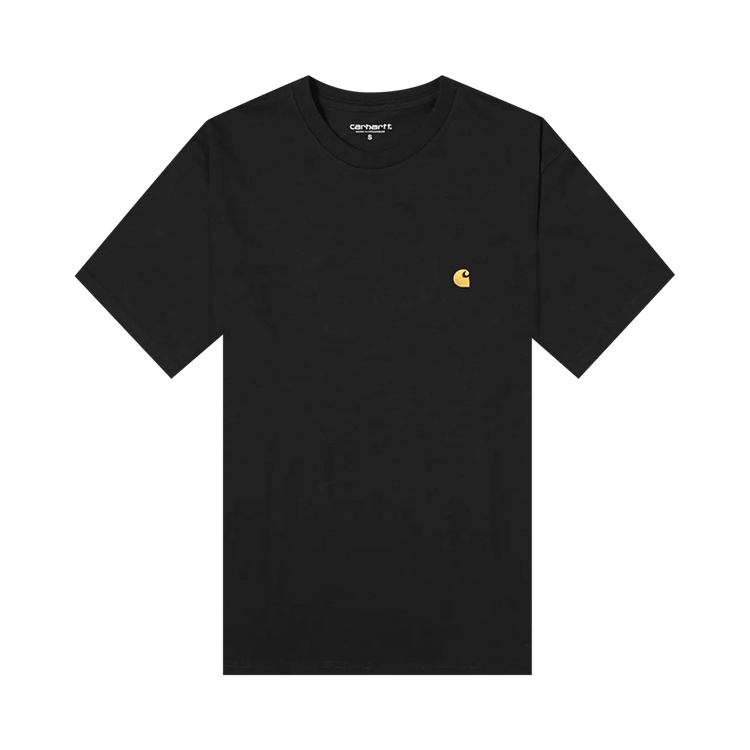 Carhartt WIP Shorts-Sleeve Chase T-Shirt Black/Gold