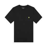 Carhartt WIP Shorts-Sleeve Chase T-Shirt Black/Gold