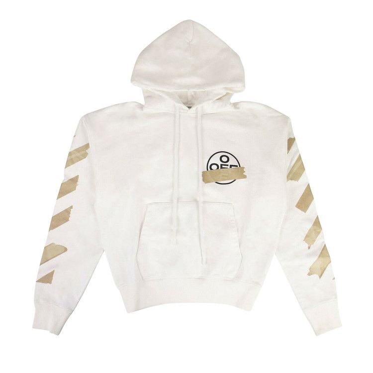 Off-White Tape Arrows Over Hoodie White/Beige