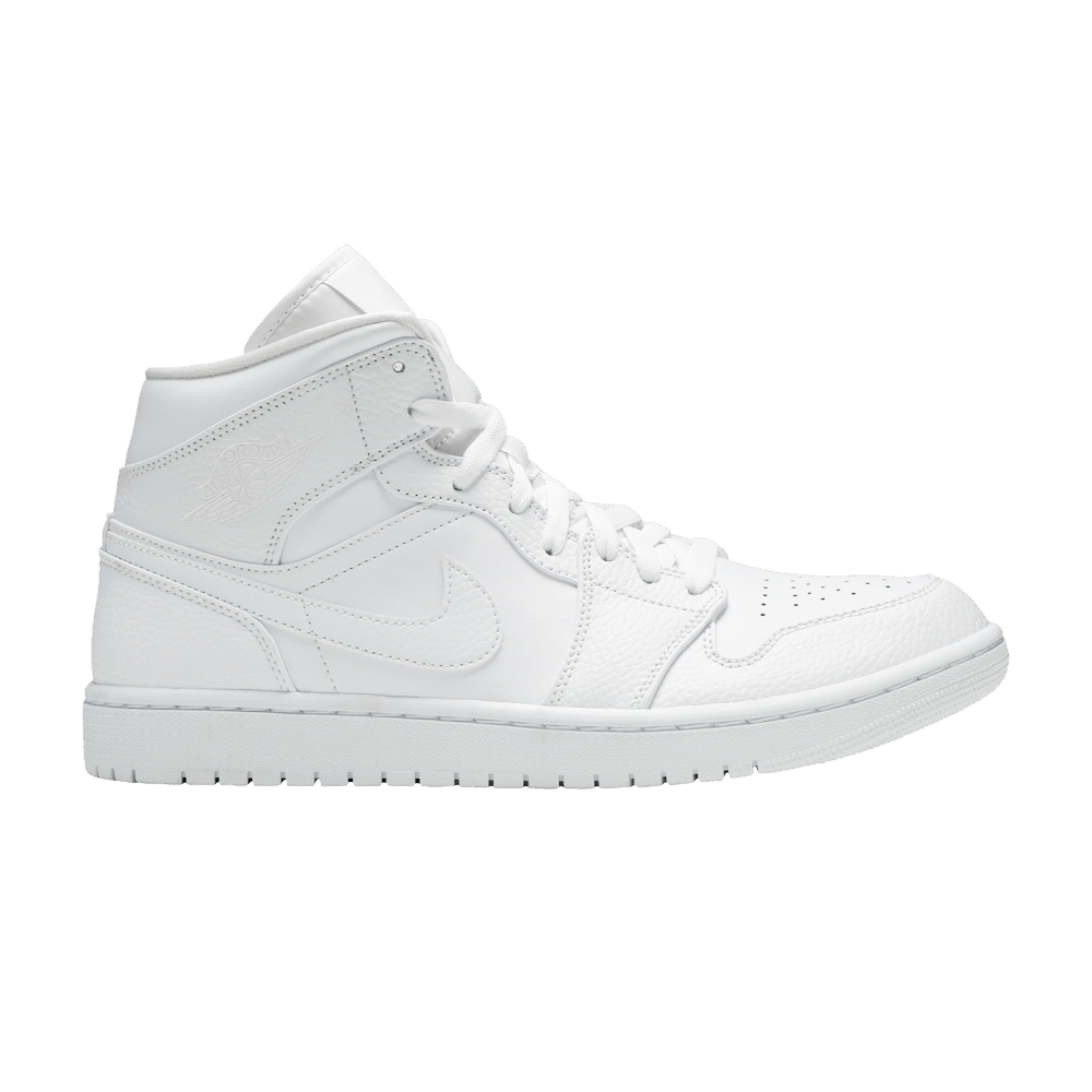 Air Jordan 1 Mid Triple White 2020