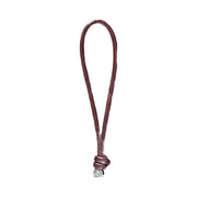 Michael Kors Puffy Logo Leather Bag Charm Oxblood