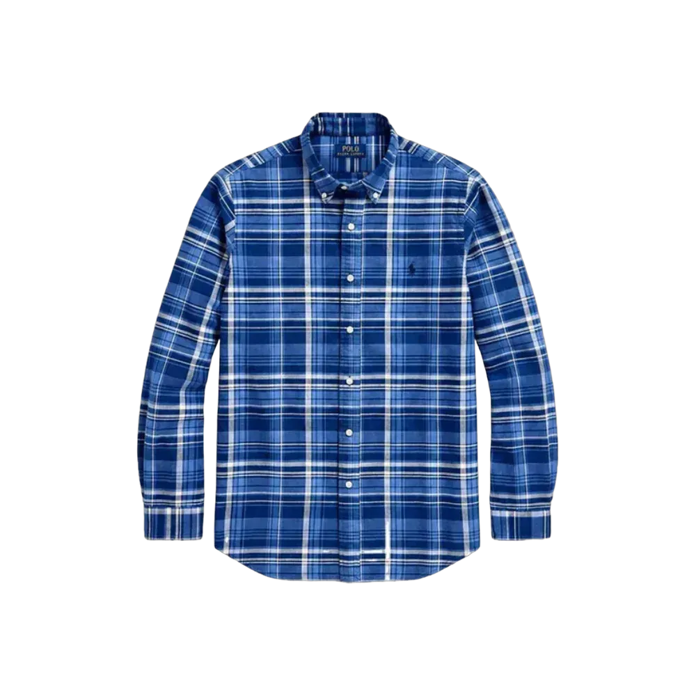 Ralph Lauren Classic fit Plaid Oxford Cotton Shirt