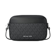 Michael Kors Jet Set Travel Small Signature Logo Camera Crossbody Bag Black