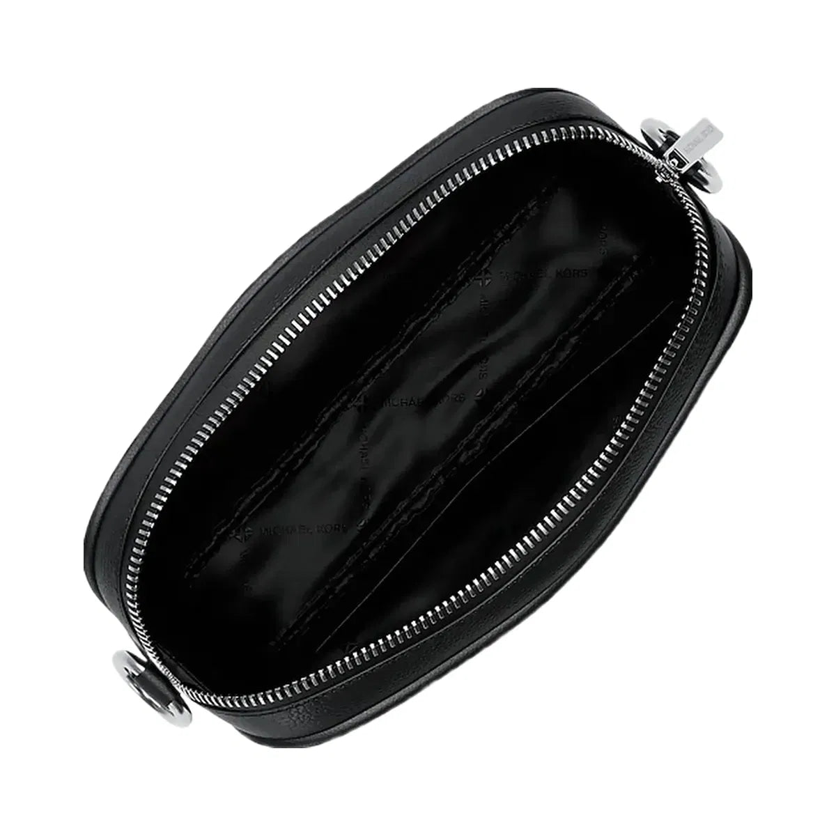 Michael Kors Jet Set Travel Small Signature Logo Camera Crossbody Bag Black
