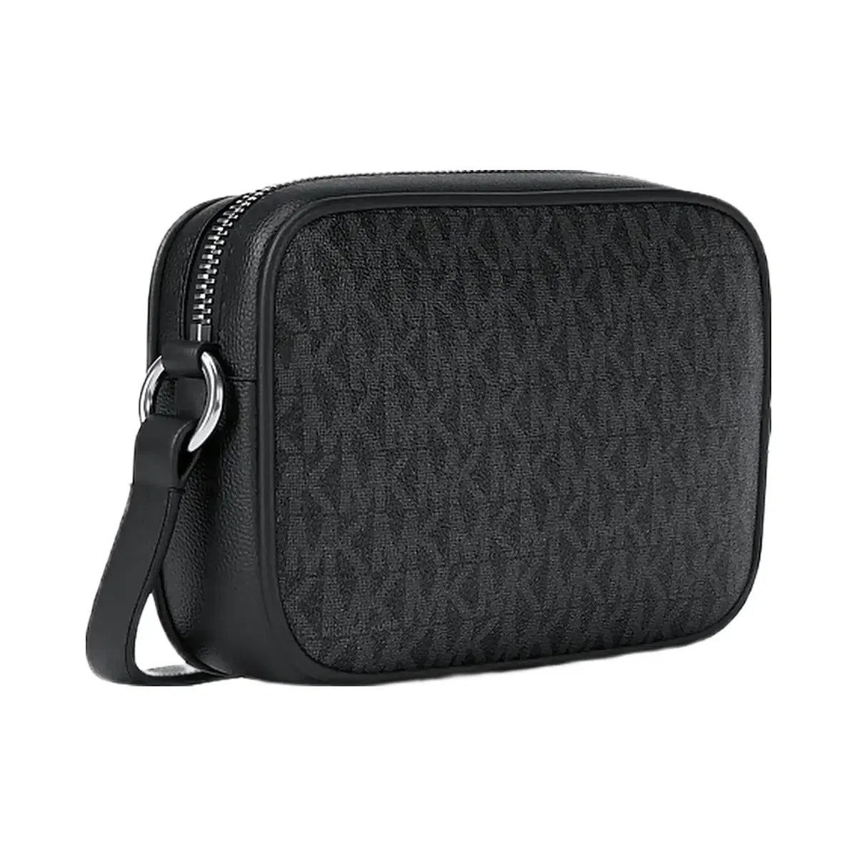 Michael Kors Jet Set Travel Small Signature Logo Camera Crossbody Bag Black