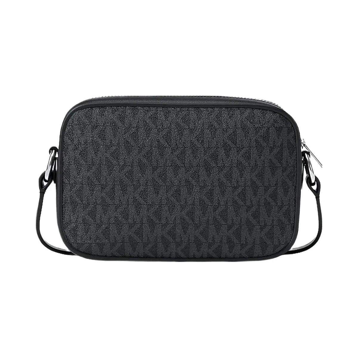 Michael Kors Jet Set Travel Small Signature Logo Camera Crossbody Bag Black