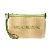 Michael Kors Jet Set Travel Small Woven Wristlet Lime