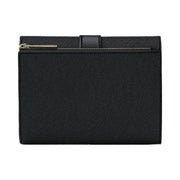 Michael Kors Greenwich Medium Saffiano Leather Trifold Wallet Black