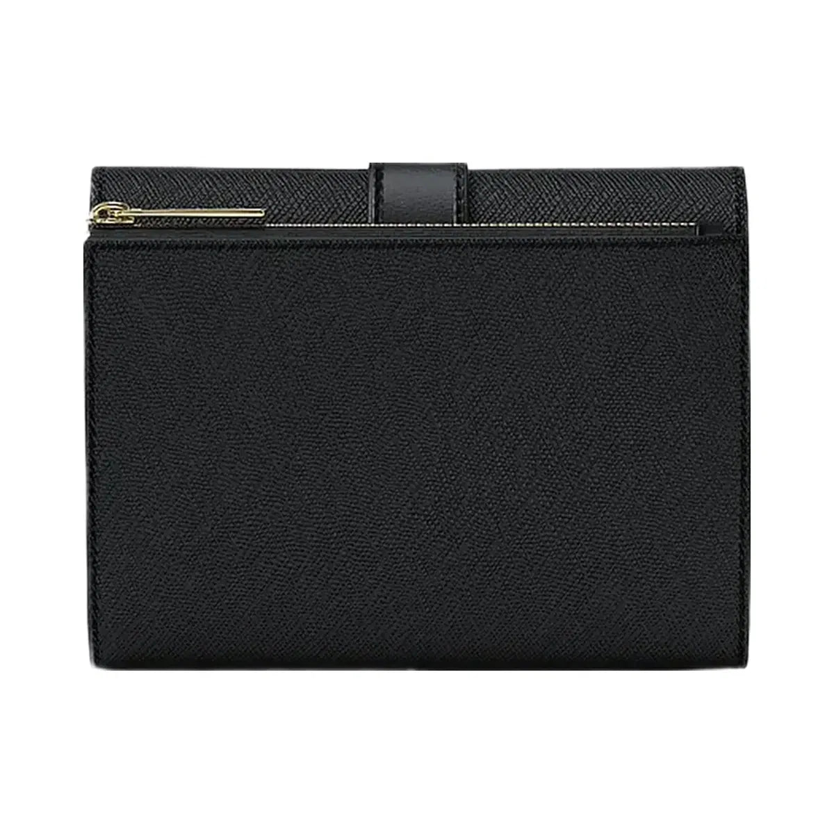 Michael Kors Greenwich Medium Saffiano Leather Trifold Wallet Black
