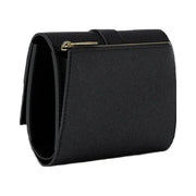Michael Kors Greenwich Medium Saffiano Leather Trifold Wallet Black