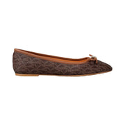 Savannah Signature Logo Ballet Flat BROWN