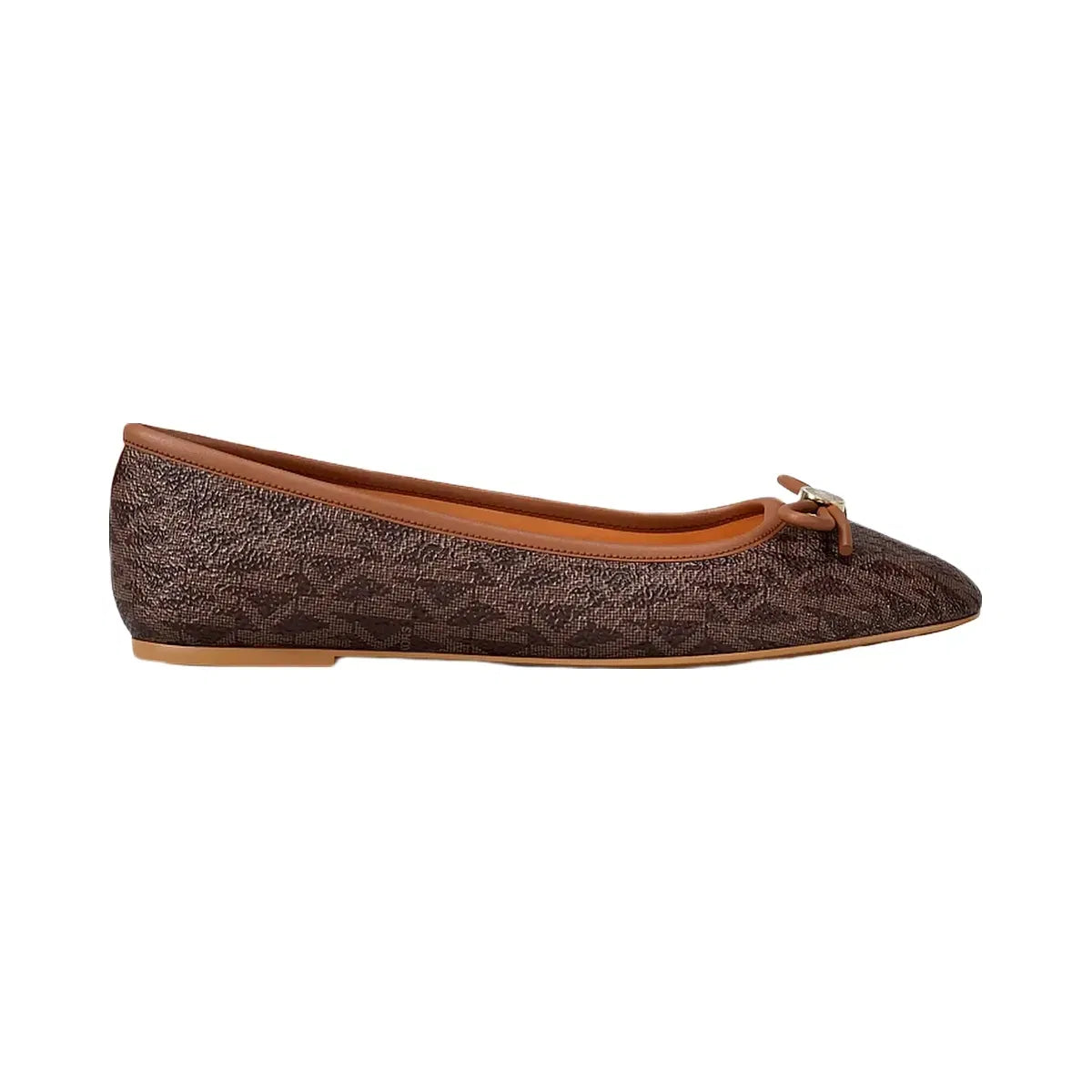 Savannah Signature Logo Ballet Flat BROWN