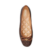 Savannah Signature Logo Ballet Flat BROWN