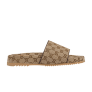 Gucci GG Canvas Slide Sandal Beige Monogram