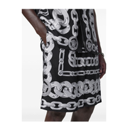Silk Medusa Chains Bermuda Shorts