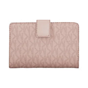 Michael Kors Jet Set Medium Signature Logo Bi-Fold Wallet Powder Blush