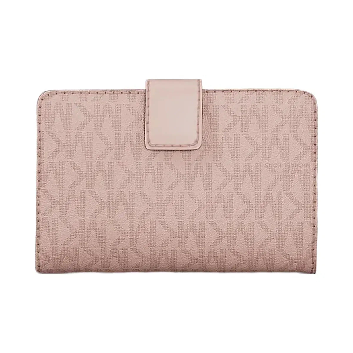 Michael Kors Jet Set Medium Signature Logo Bi-Fold Wallet Powder Blush
