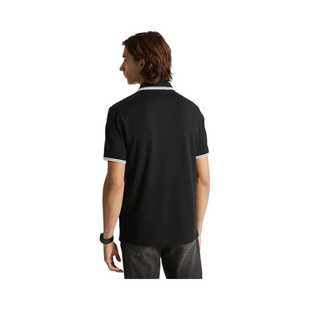 Greenwich Cotton Polo Shirt BLACK