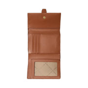 Michael Kors Greenwich Medium Signature Logo Trifold Wallet Brown