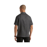 Michael Kors Signature Logo Linen Camp Shirt BLACK