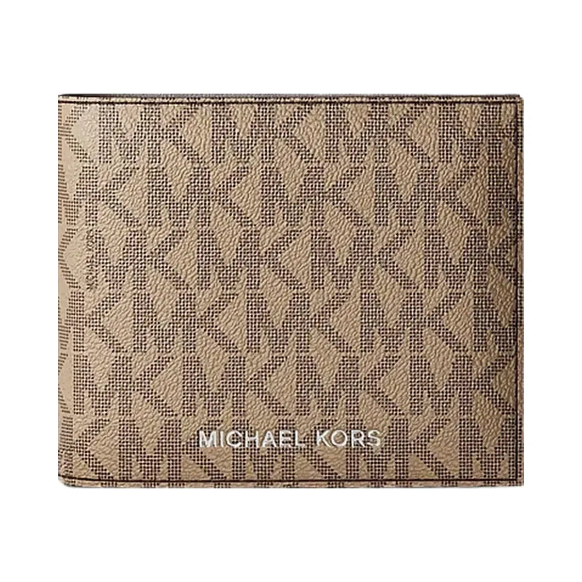 Michael Kors Cooper Logo Billfold Wallet With Coin Pouch CAMEL