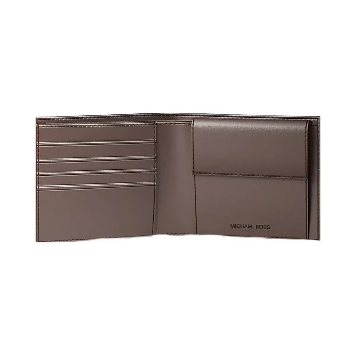 Michael Kors Cooper Logo Billfold Wallet With Coin Pouch CAMEL