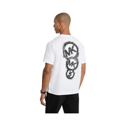 Michael Kors Graphic Logo Cotton Jersey T-Shirt WHITE