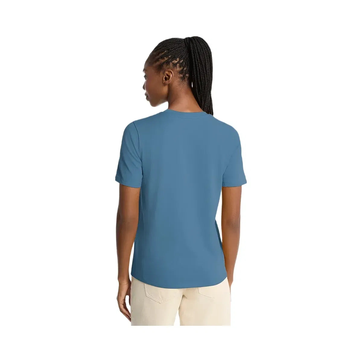 Michael Kors Sequined Logo Cotton T-Shirt DK CHAMBRAY