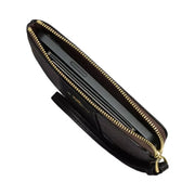 Coach Corner Zip Wristlet in Gold Chalk