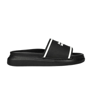 Alexander Mcqueen Rubber Hybrid Sandal Black White