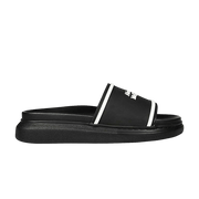 Alexander Mcqueen Rubber Hybrid Sandal Black White