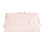 Burberry Embossed Logo Canvas Pouch - Pink
